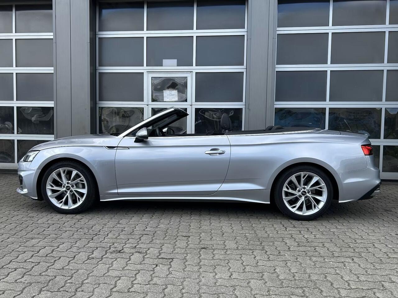 Audi A5 Cabriolet 40 Tfsi S-Tronic (150kW/204pk) ** MATRIX, LEDER, VIRTUAL, NEKVERW, 18-inch LMV, ADAPT. CRUISE ** 1e EIG - ¤ 26.700,= onder NP ** ** INFORMEER OOK NAAR ONZE AANTREKKELIJKE FINANCIAL-LEASE TARIEVEN **
