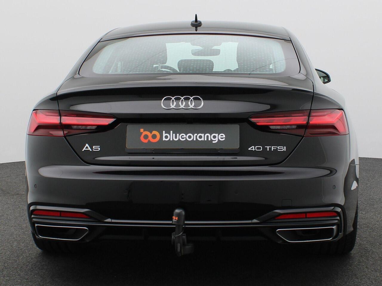 Audi A5 Sportback 40 TFSI S edition 204PK S-Tronic S-Line, Side Assist, Matrix-LED, Achteruitrijcamera, Elektr. Achterklep, Stoelverwarming, Navi, Clima, Trekhaak, 18" LM Velgen, Adaptieve Cruise Control