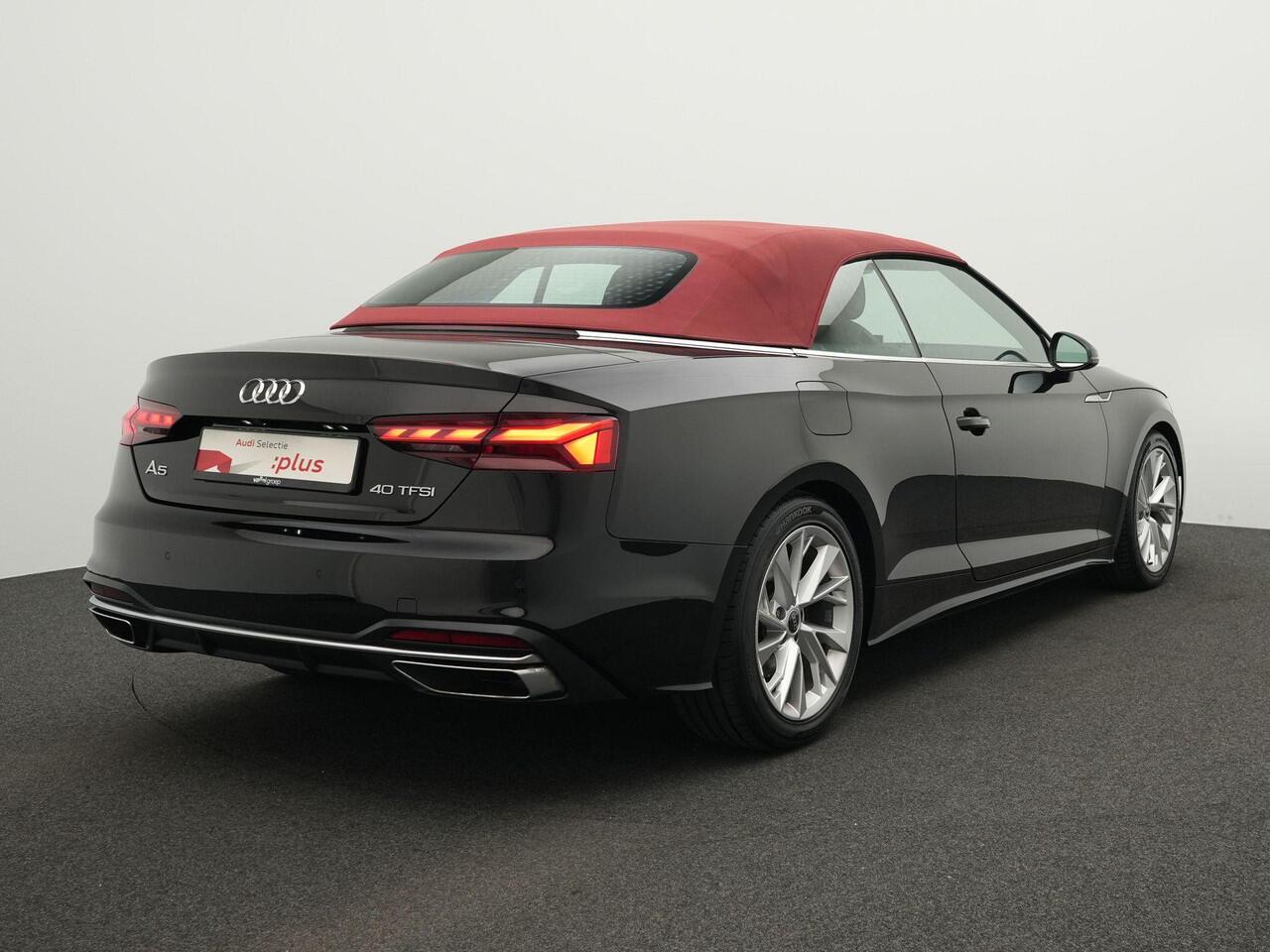 Audi A5 Cabriolet 40 TFSI 204 pk S-tronic Business Edition | Trekhaak | Matrix LED | Leder | Achteruitrijcamera | Nekventilator-/verwarming | Side Assist