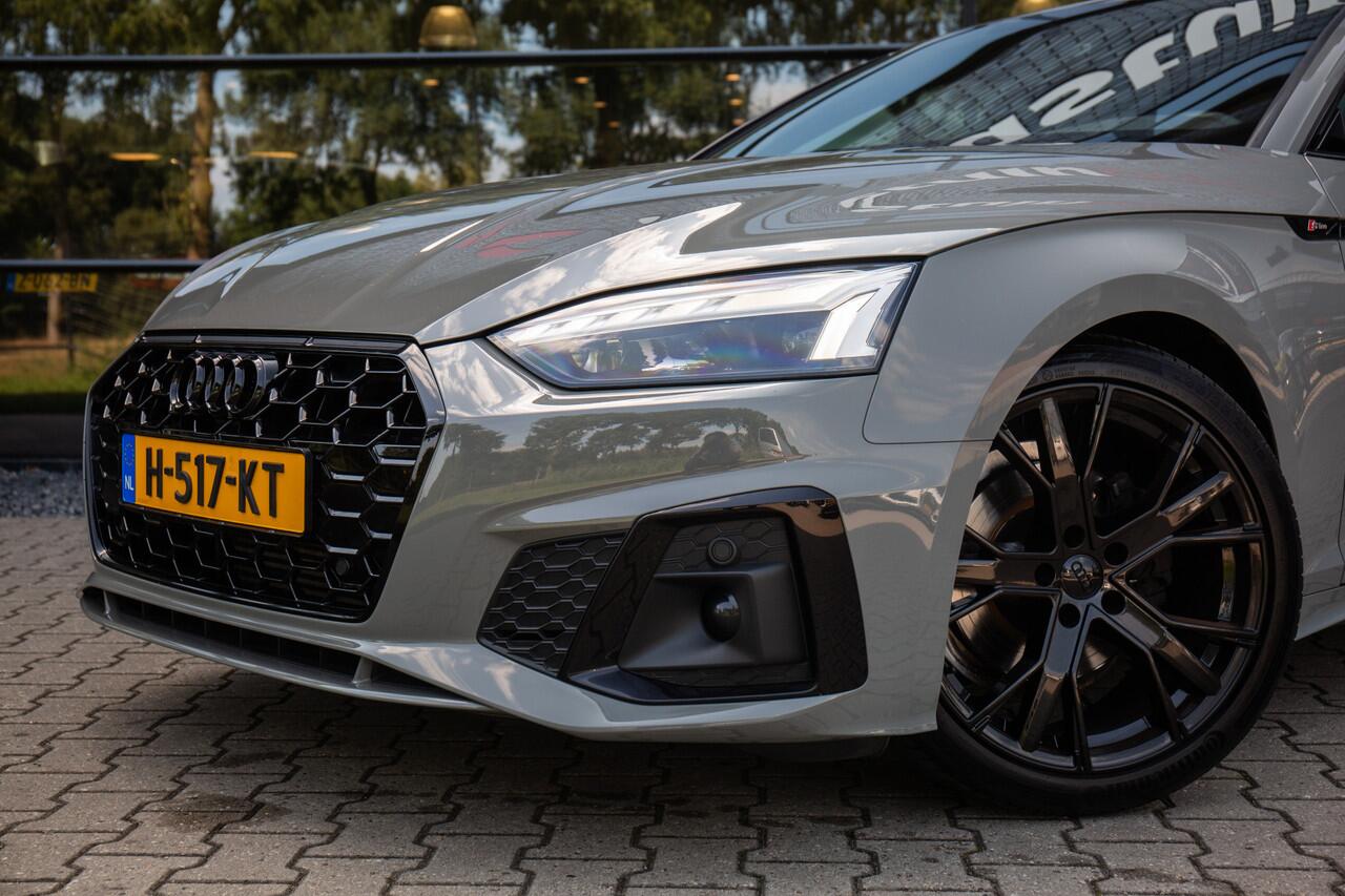 Audi A5 Sportback 40 TFSI Sport S-line Black edition , Matrix, Origineel Nederlands, Nardo Grey, Leder