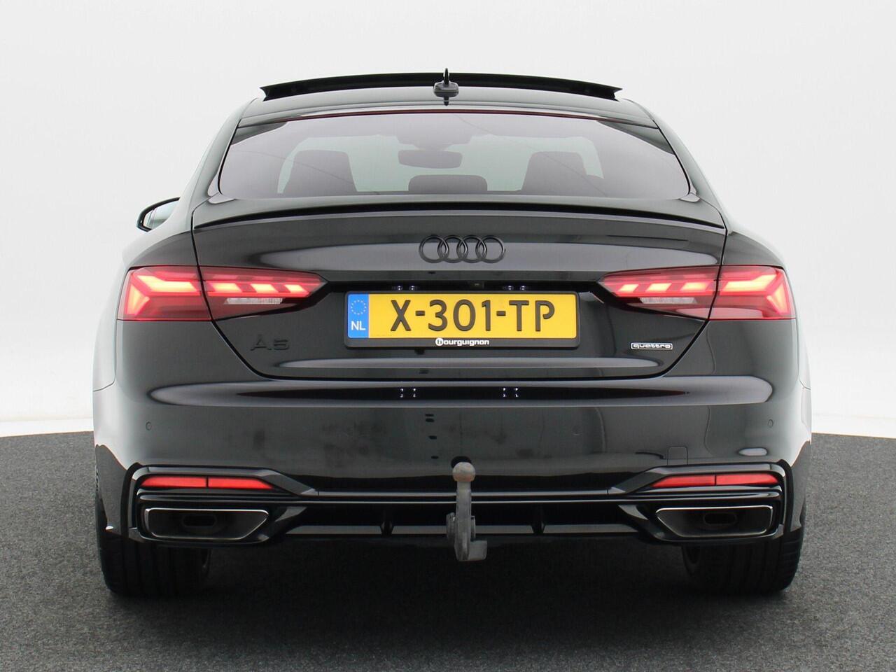 Audi A5 Sportback 45 TFSi 265 Pk Automaat quattro S edition | Panoramadak | 20 Inch | B&O Audio | Trekhaak | Adaptive Cruise | Zwart Optiek | 85.553 Km!!