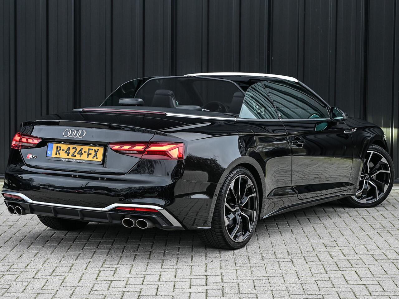 Audi A5 Cabriolet 3.0 TFSI S5 quattro · Head-up ·Trekhaak · Massage · Matrix led · RS-seats · 360 Camera · Keyless · Memory seats · Carbon