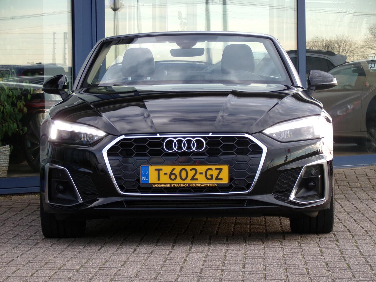 Audi A5 Cabriolet 40 TFSI S edition, Automaat / Trekhaak / Carplay + Android Auto / Matrix LED / Keyless / Sensoren + Camera / 20'' LMV