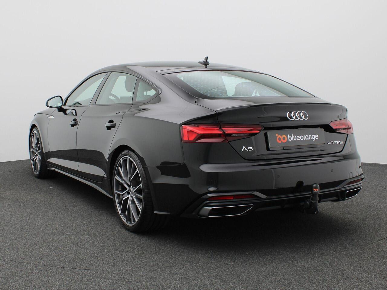 Audi A5 Sportback 40 TFSI S edition 204PK S-Tronic S-Line, Side Assist, Matrix-LED, Achteruitrijcamera, Elektr. Achterklep, Stoelverwarming, Navi, Clima, Trekhaak, 18" LM Velgen, Adaptieve Cruise Control
