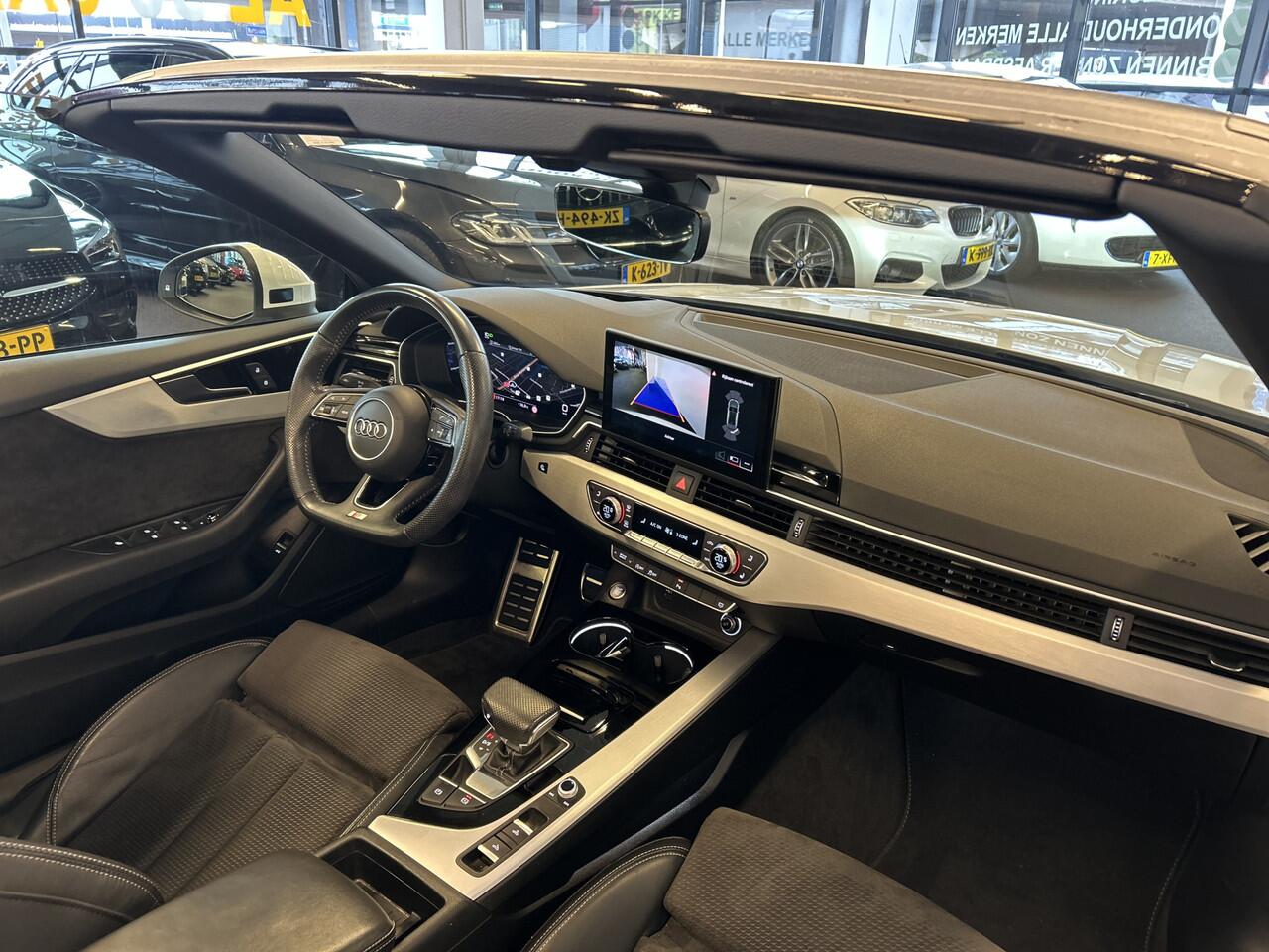 Audi A5 Cabriolet 40 TFSI S edition 3X S-Line | Facelift | Digital dashboard | Adaptieve cruise control | Achteruitrijcamera | Stoel+Nekverwarming | Head up display | Keyless | Apple carplay | Navigatie | Parkeersensoren v+a | Lane assist | Matrix LED