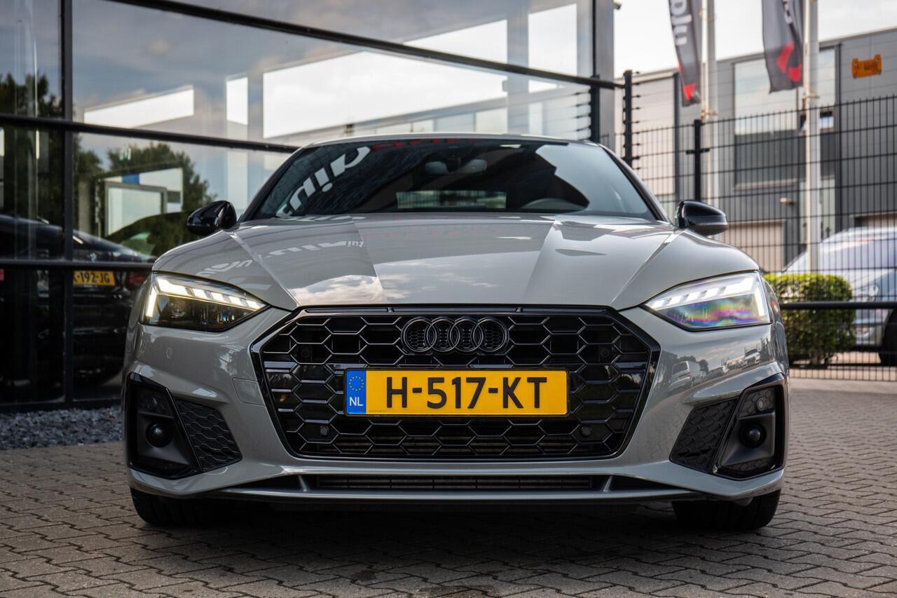 Audi A5 Sportback 40 TFSI Sport S-line Black edition , Matrix, Origineel Nederlands, Nardo Grey, Leder