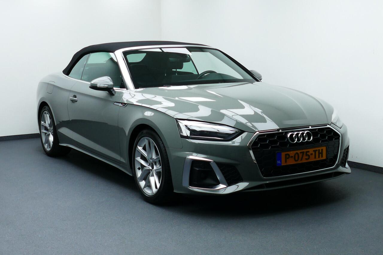 Audi A5 Cabriolet 35 TFSI S edition S-Line Bj2021. Leer, StoelVerw, Virt Cockpit, Navi, 19"LMV