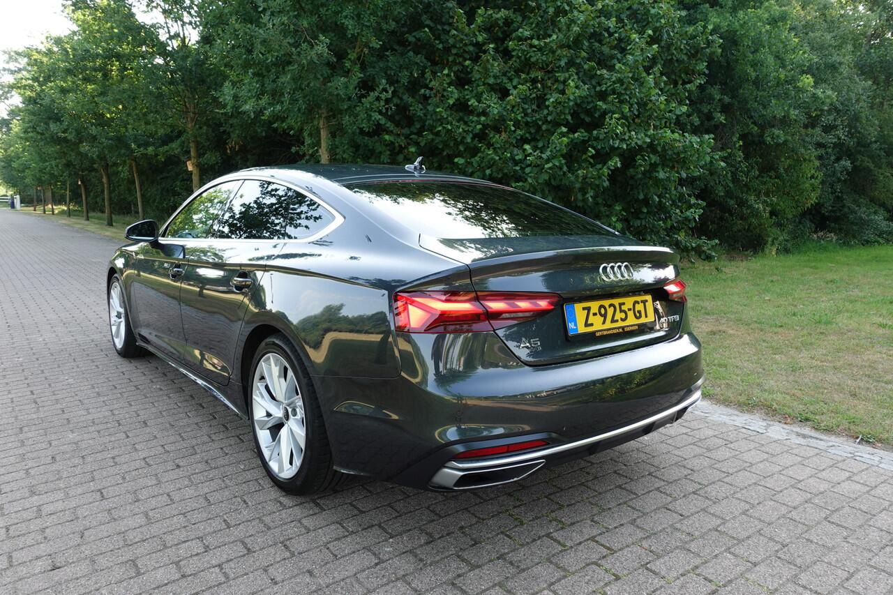 Audi A5 Sportback 40 TFSI | LED | CarPlay | Stoelverwarming | Camera | Elektrische klep | Leder | Keyless | Navi |