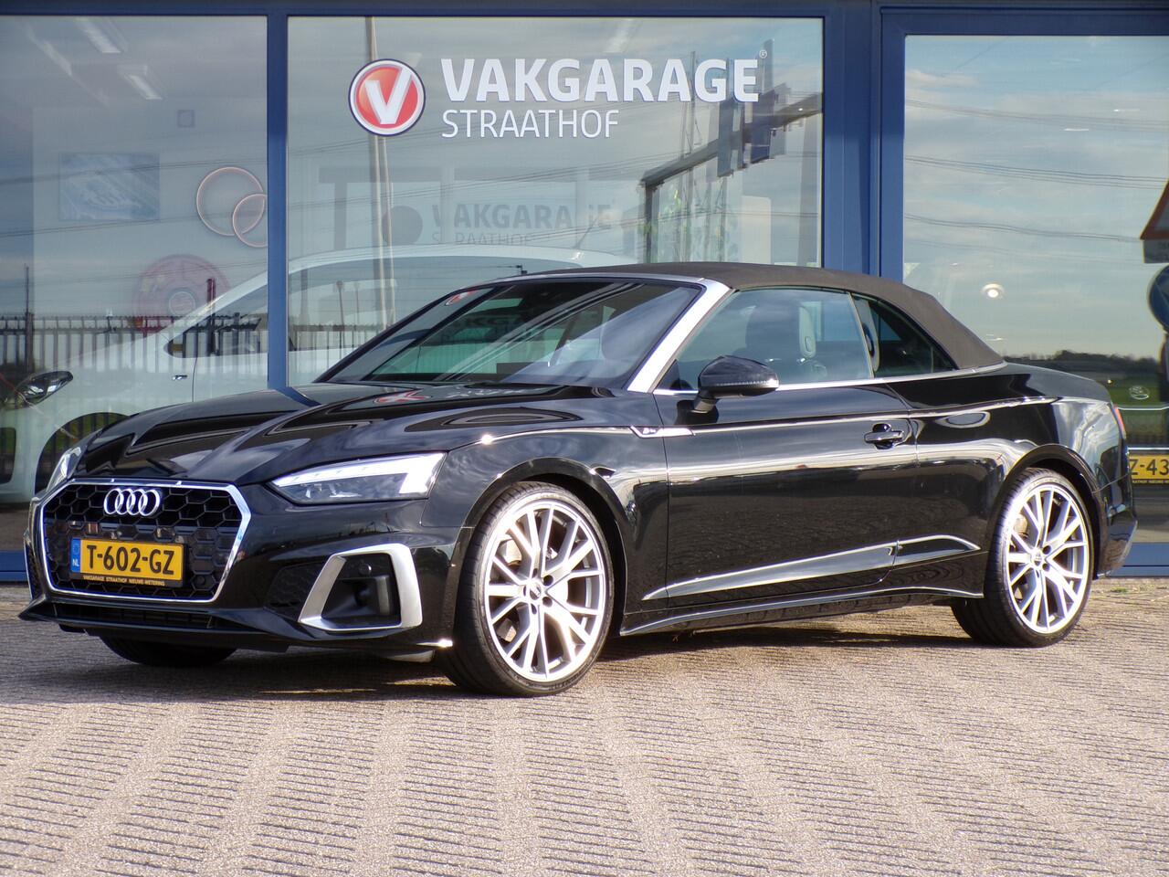 Audi A5 Cabriolet 40 TFSI S edition, Automaat / Trekhaak / Carplay + Android Auto / Matrix LED / Keyless / Sensoren + Camera / 20'' LMV