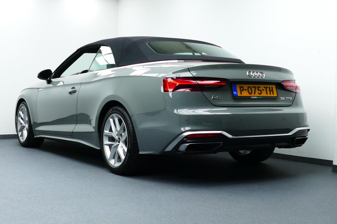 Audi A5 Cabriolet 35 TFSI S edition S-Line Bj2021. Leer, StoelVerw, Virt Cockpit, Navi, 19"LMV