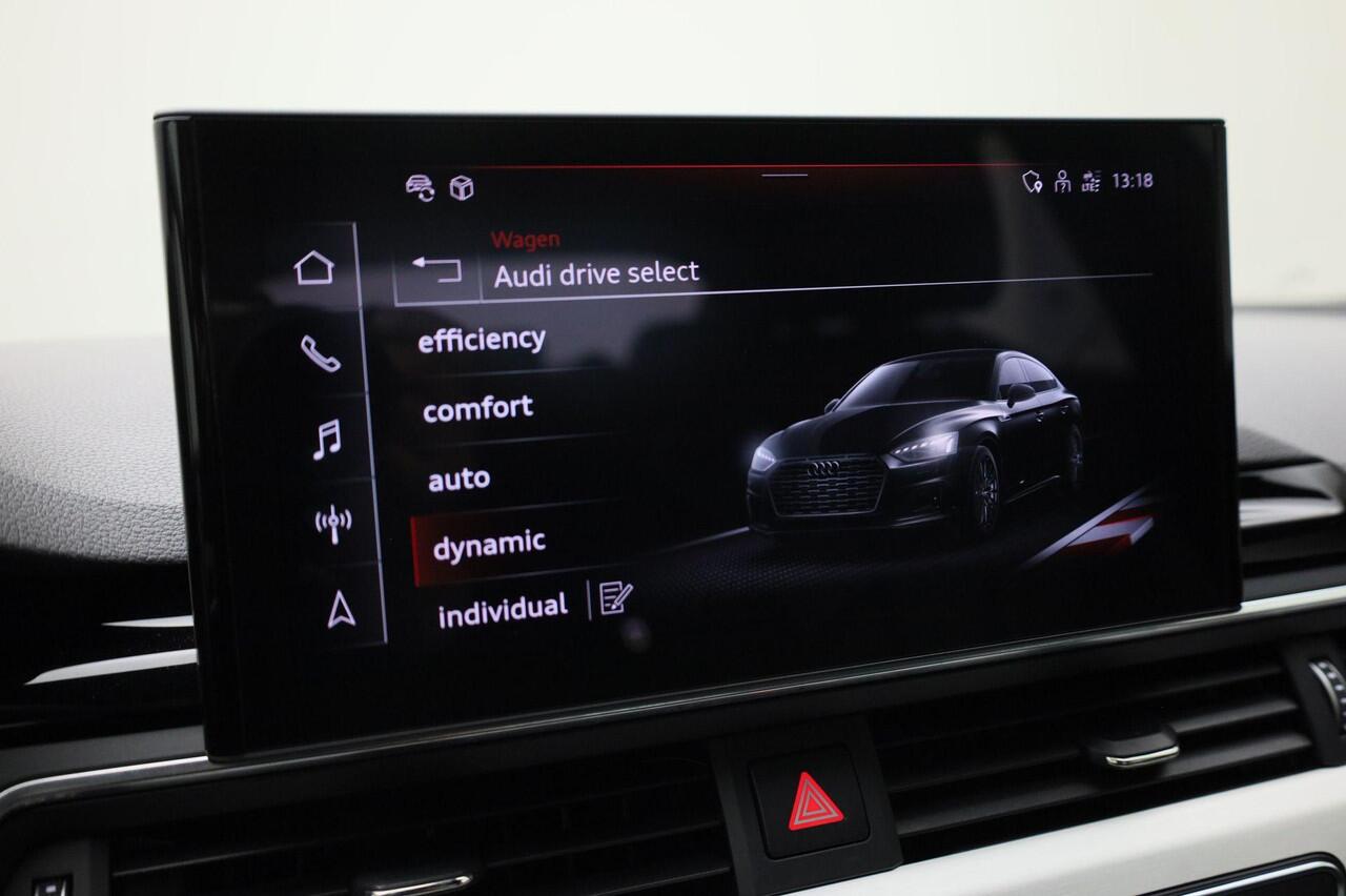 Audi A5 Sportback 40 TFSI/204PK S Line · Leder · Elektrische stoel verstelling · Camera · Apple/Android Car Play · Adaptive Cruise Control ·