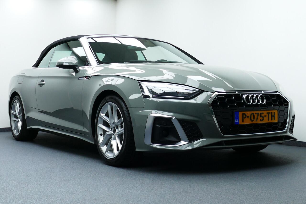 Audi A5 Cabriolet 35 TFSI S edition S-Line Bj2021. Leer, StoelVerw, Virt Cockpit, Navi, 19"LMV