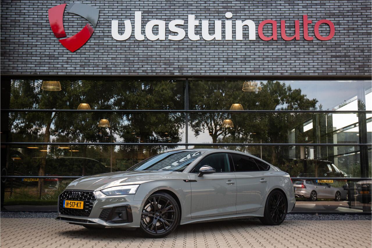Audi A5 Sportback 40 TFSI Sport S-line Black edition , Matrix, Origineel Nederlands, Nardo Grey, Leder