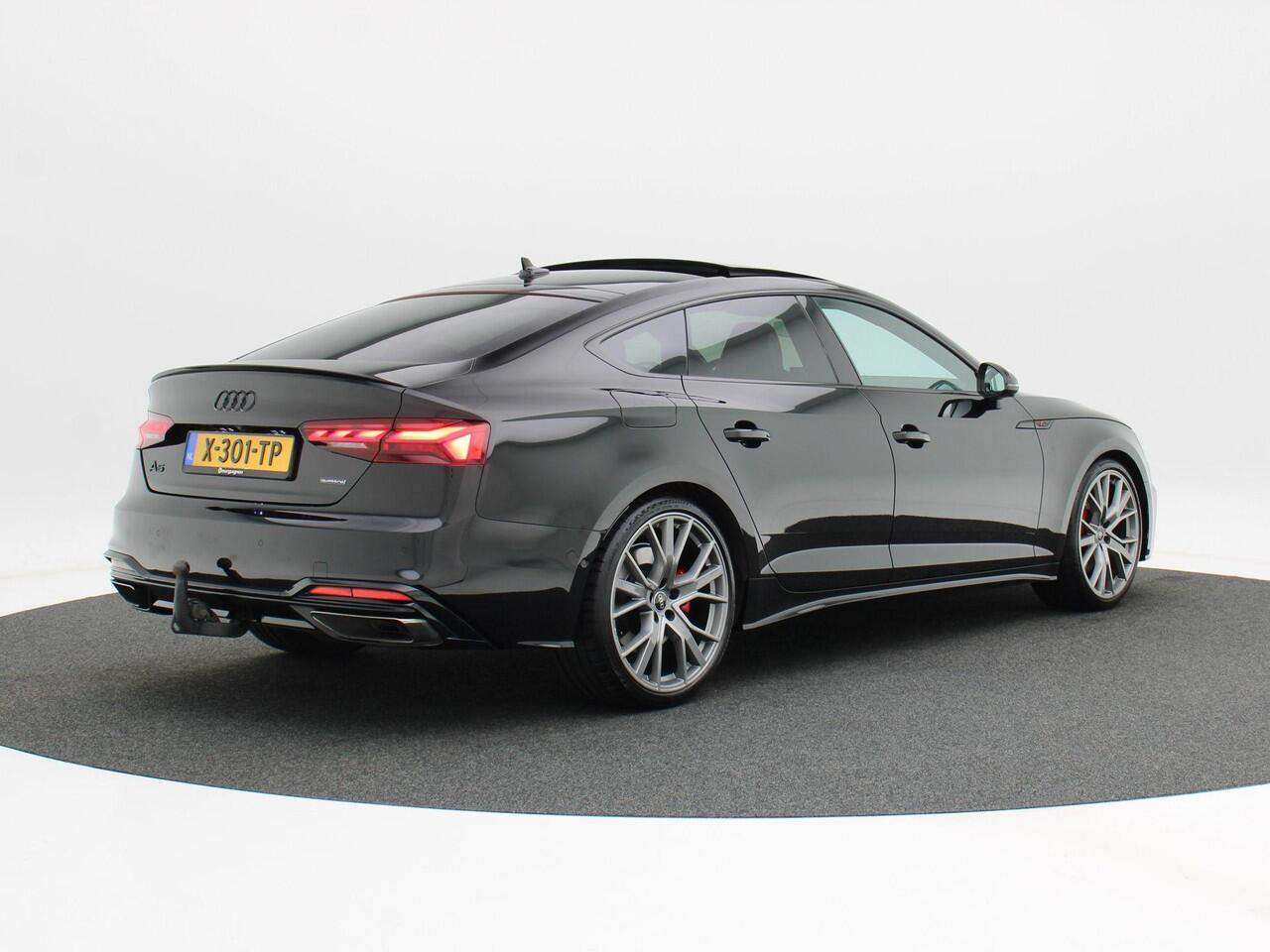 Audi A5 Sportback 45 TFSi 265 Pk Automaat quattro S edition | Panoramadak | 20 Inch | B&O Audio | Trekhaak | Adaptive Cruise | Zwart Optiek | 85.553 Km!!