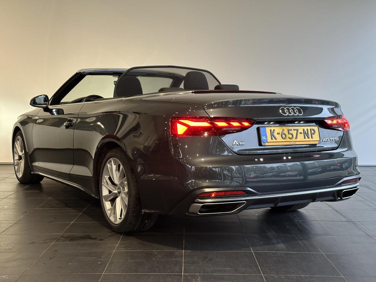 Audi A5 Cabriolet 40 TFSI Launch edition Sport | NAVIGATIE | ADAPTIVE CRUISECONTROL | ACHTERUITRIJCAMERA | PARKEERSENSOREN VOOR-/ACHTER | STOELVERWARMING
