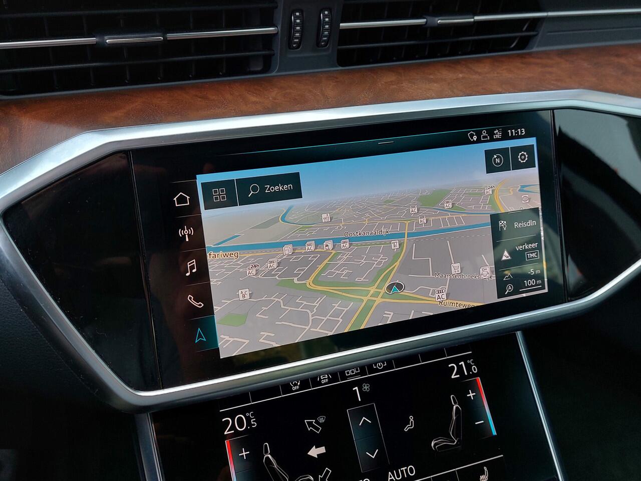 Audi A6 Limousine 45 TFSI 245pk Automaat Sport Lease Edition | 1ste Eigenaar | Navi | Clima | Cruise | Led Koplampen | Leder+Elek.Verstel+Stoelverwarming | Pdc V+A+Camera | Rijstrook+Licht+Regensenor | 18''lm