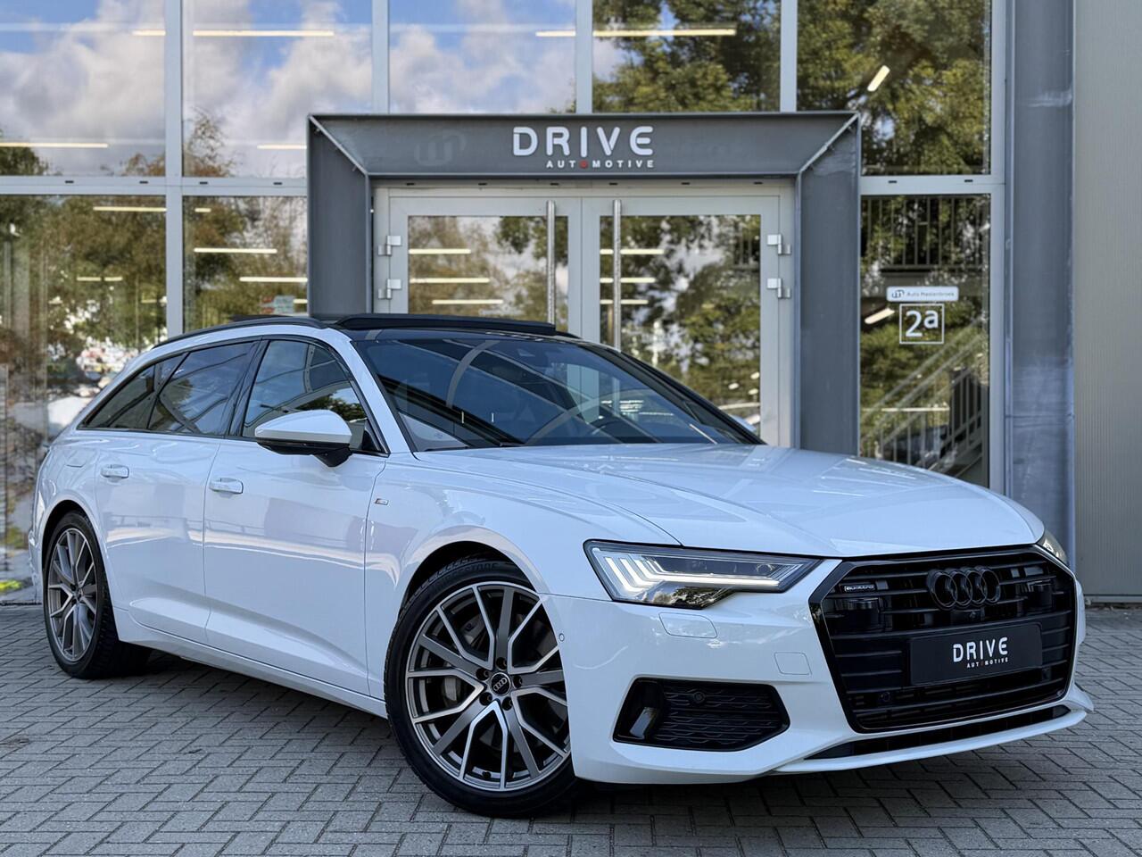 Audi A6 Avant 50 TFSI e quattro 299PK S edition |Pano|B&O|ACC|360Cam|Leer|HD Matrix|Sfeer|20"|Trekhaak|S-Line|Zwart-optiek