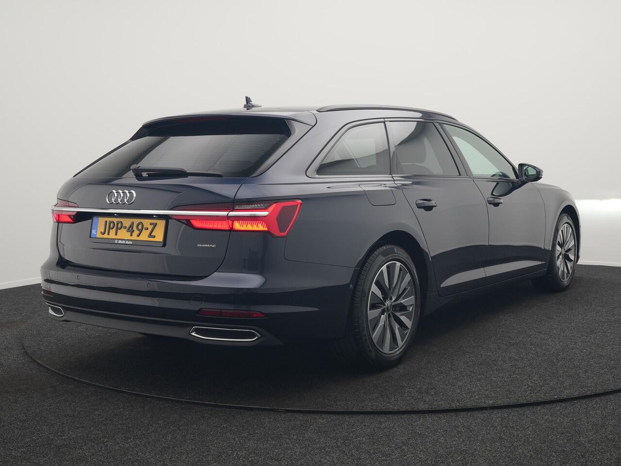 Audi A6 Avant 50 TFSI e quattro Advanced edition Plug In Hybrid 300pk Dealer O.H. PHEV | Adaptive Cruise | Lederen Sportstoelen Verwarmd | Stuur Verwarmd | Apple Carplay | Keyless | Virtual | Navigatie | DAB |