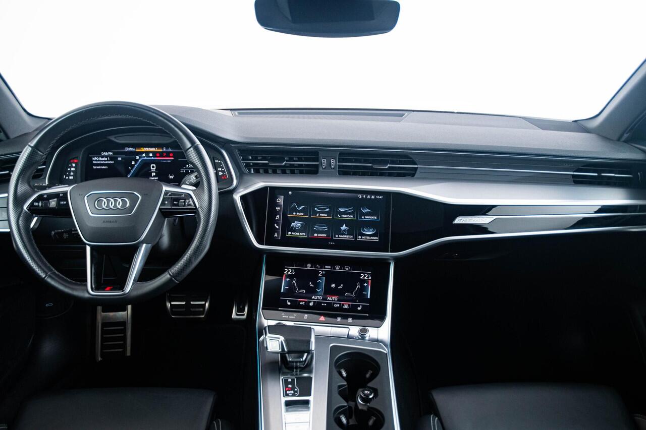 Audi A6 Avant 55 TFSI S Line - Panoramadak - Adaptive cruise control - Head up - Sportonderstel - Stoelverwarming vóór - Sportstoelen - Privacy glas - Optiekpakket zwart plus - Achteruitrijcamera - Ambienteverlichting -