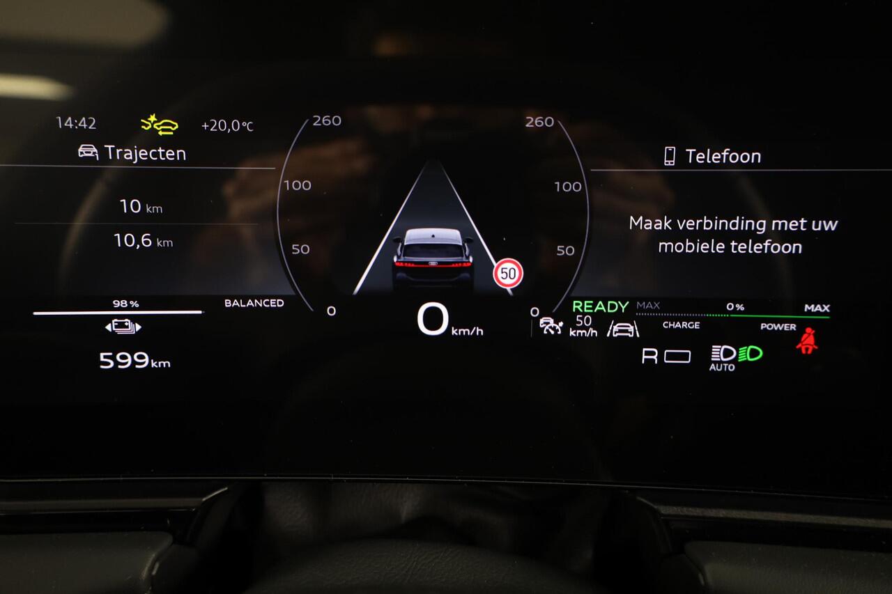 Audi A6 Avant e-tron S edition performance 100 kWh 367pk | Matrix Led verlichting | Elektrisch verstelbare voorstoelen+ geheugen bestuurdersstoel | Adaptieve cruise controle | 360° Camera