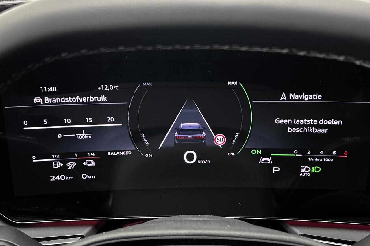 Audi A6 Avant e-Hybrid Quattro S-line Daytona grijs | Panoramadak | Trekhaak | B&O | Matrix led | 360 camera | 5 jaar garantie | Trekhaak | Digitaal display