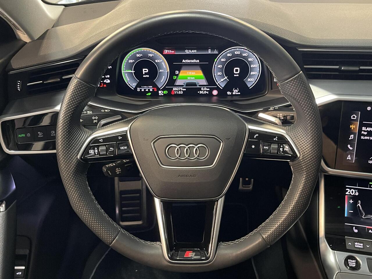 Audi A6 Avant 55 TFSI e quattro Pro Line S Competition 19''/Panoramadak/Adaptieve cruise/Dodehoek/360 Camera/Stoel + Stuurverwarming/Matrix LED/Keyless