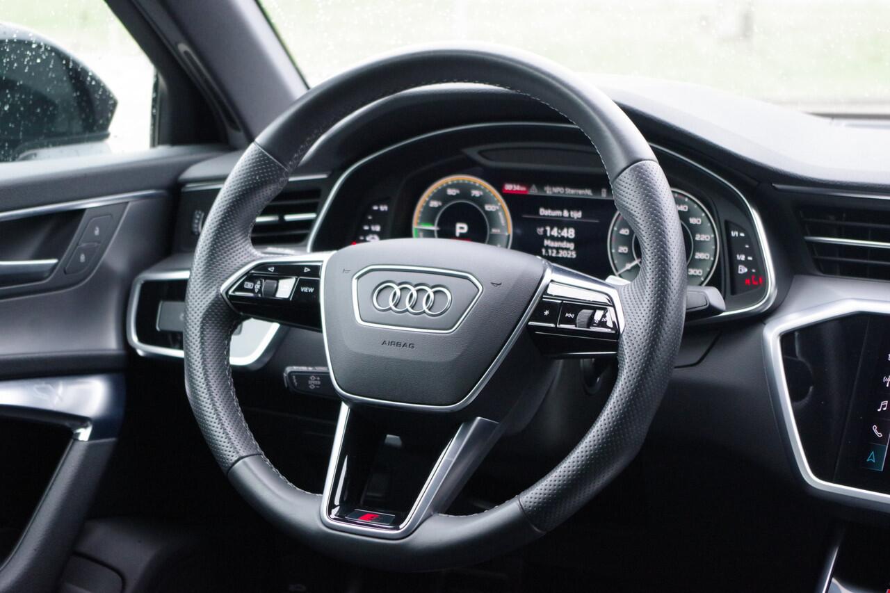 Audi A6 Limousine 55 TFSI e 367 PK Quattro S-Line Competion Pro Line, 360 Camera, Adap. Cruise Control, Stuurverwarming, Carplay