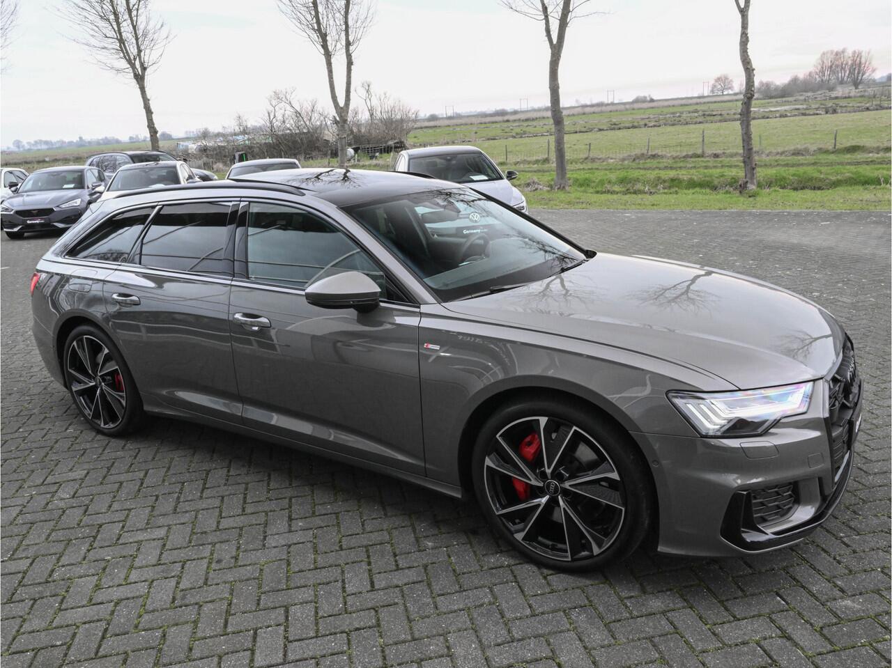 Audi A6 Avant 55TFSI E 367pk Quattro S-Line Competition Pano B&O Trekhaak ACC Matrix-LED Zeer Compleet!!