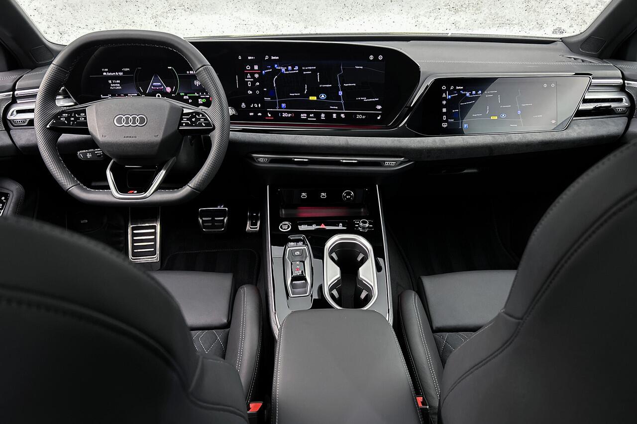 Audi A6 Avant e-Hybrid Quattro S-line Daytona grijs | Panoramadak | Trekhaak | B&O | Matrix led | 360 camera | 5 jaar garantie | Trekhaak | Digitaal display