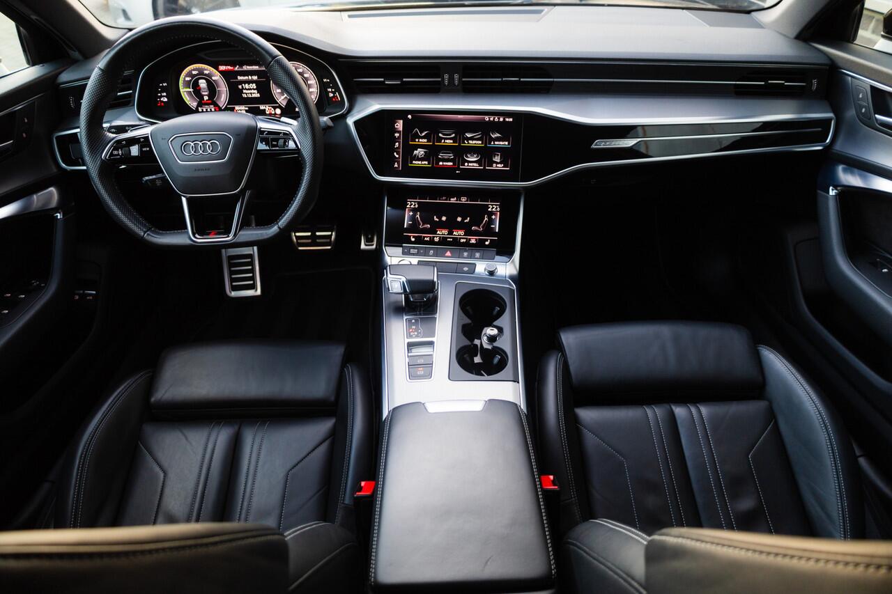 Audi A6 Limousine 55 TFSI e Quattro Competition S-Line / HD-Matrix/ Keyless/ Adapt.Cruise/ Camera/ Stoel.Verw/ Sport. Stoel/ Black-Optiek/ 21'' LMV