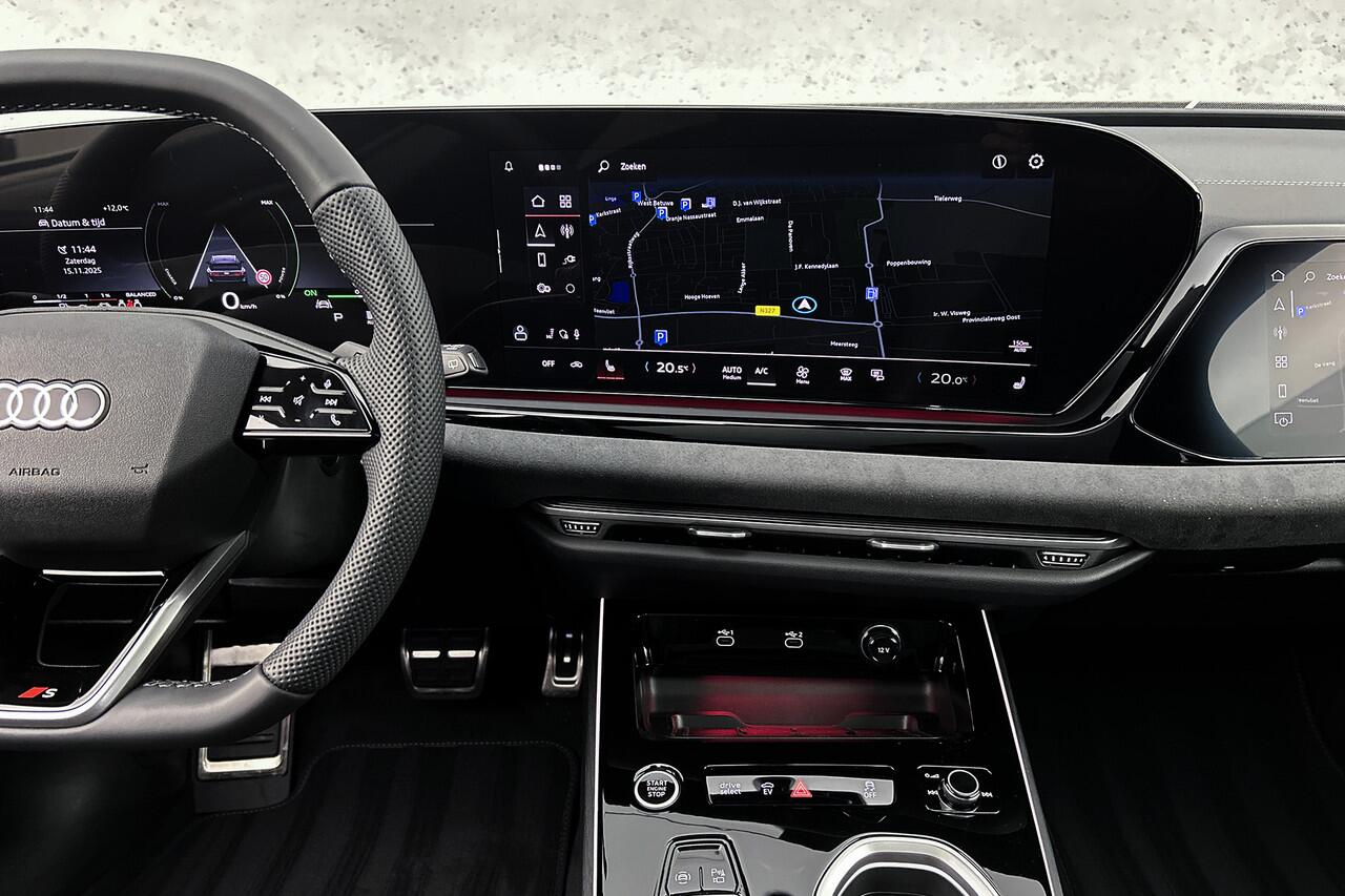 Audi A6 Avant e-Hybrid Quattro S-line Daytona grijs | Panoramadak | Trekhaak | B&O | Matrix led | 360 camera | 5 jaar garantie | Trekhaak | Digitaal display