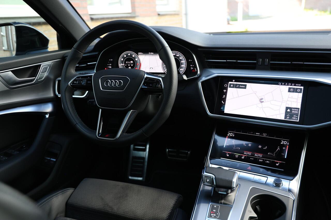 Audi A6 50 TFSI e Quattro 299pk 3x S-line Pano|B&O|Matrix|Krijtgrijs|Maxton