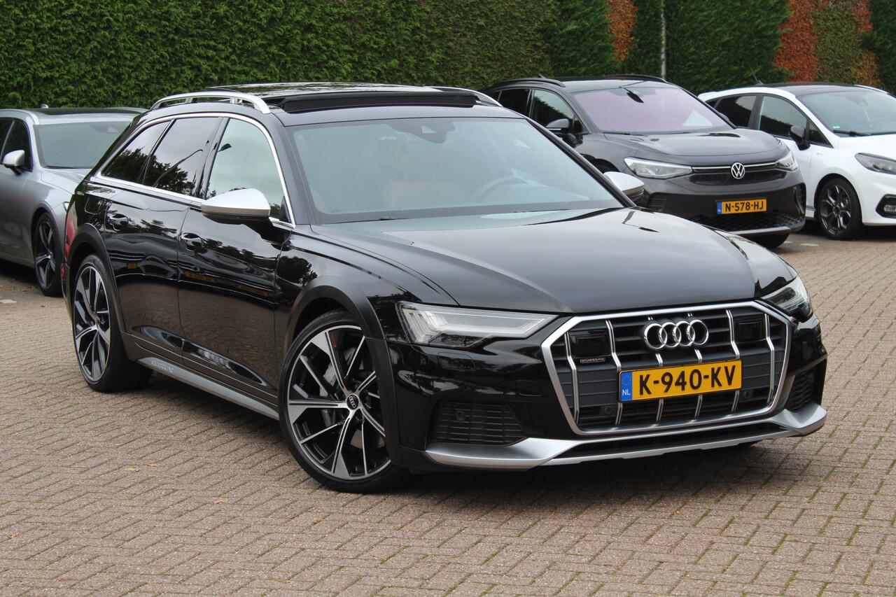 Audi A6 ALLROAD quattro 55 TFSI Pro Line Plus / Trekhaak / Panoramadak / Camera / Leder / Keyless / 20'' / CarPlay / B&O / Stuurverwarming / Dodehoek / DAB / ACC / Stoelverwarming / Zonnescherm zijruiten