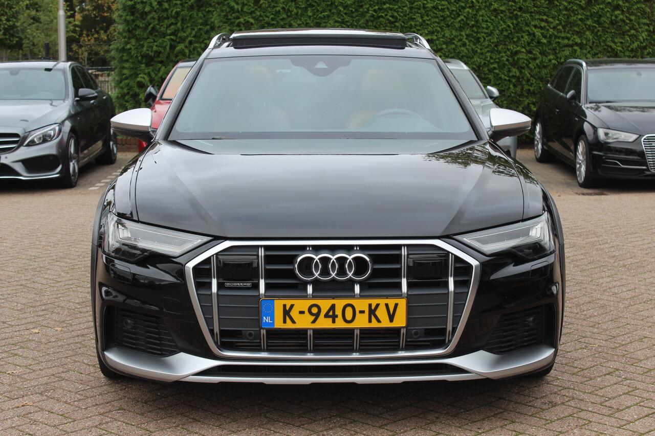 Audi A6 ALLROAD quattro 55 TFSI Pro Line Plus / Trekhaak / Panoramadak / Camera / Leder / Keyless / 20'' / CarPlay / B&O / Stuurverwarming / Dodehoek / DAB / ACC / Stoelverwarming / Zonnescherm zijruiten