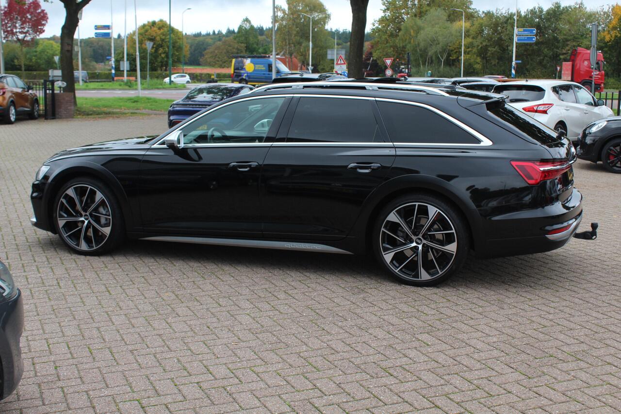 Audi A6 ALLROAD quattro 55 TFSI Pro Line Plus / Trekhaak / Panoramadak / Camera / Leder / Keyless / 20'' / CarPlay / B&O / Stuurverwarming / Dodehoek / DAB / ACC / Stoelverwarming / Zonnescherm zijruiten
