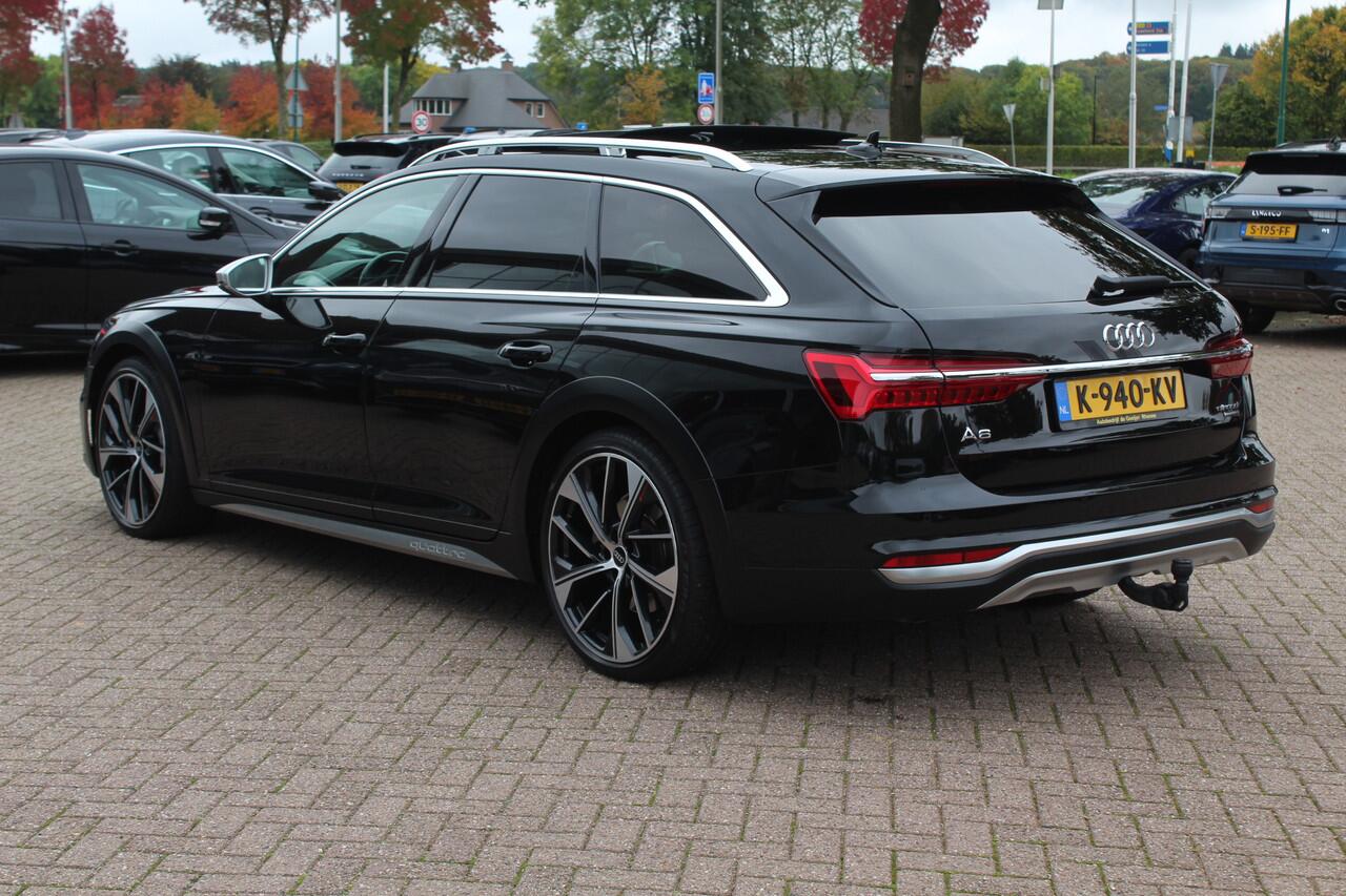 Audi A6 ALLROAD quattro 55 TFSI Pro Line Plus / Trekhaak / Panoramadak / Camera / Leder / Keyless / 20'' / CarPlay / B&O / Stuurverwarming / Dodehoek / DAB / ACC / Stoelverwarming / Zonnescherm zijruiten