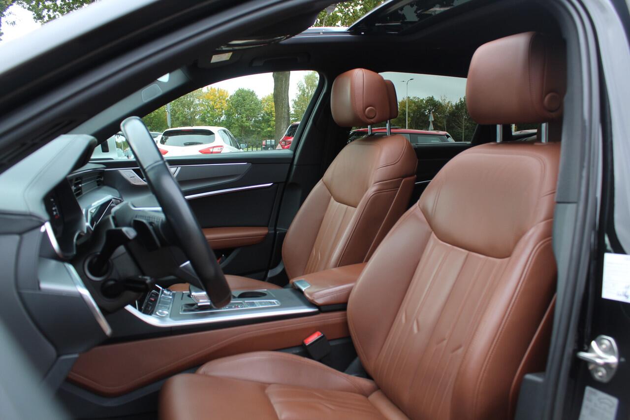Audi A6 ALLROAD quattro 55 TFSI Pro Line Plus / Trekhaak / Panoramadak / Camera / Leder / Keyless / 20'' / CarPlay / B&O / Stuurverwarming / Dodehoek / DAB / ACC / Stoelverwarming / Zonnescherm zijruiten