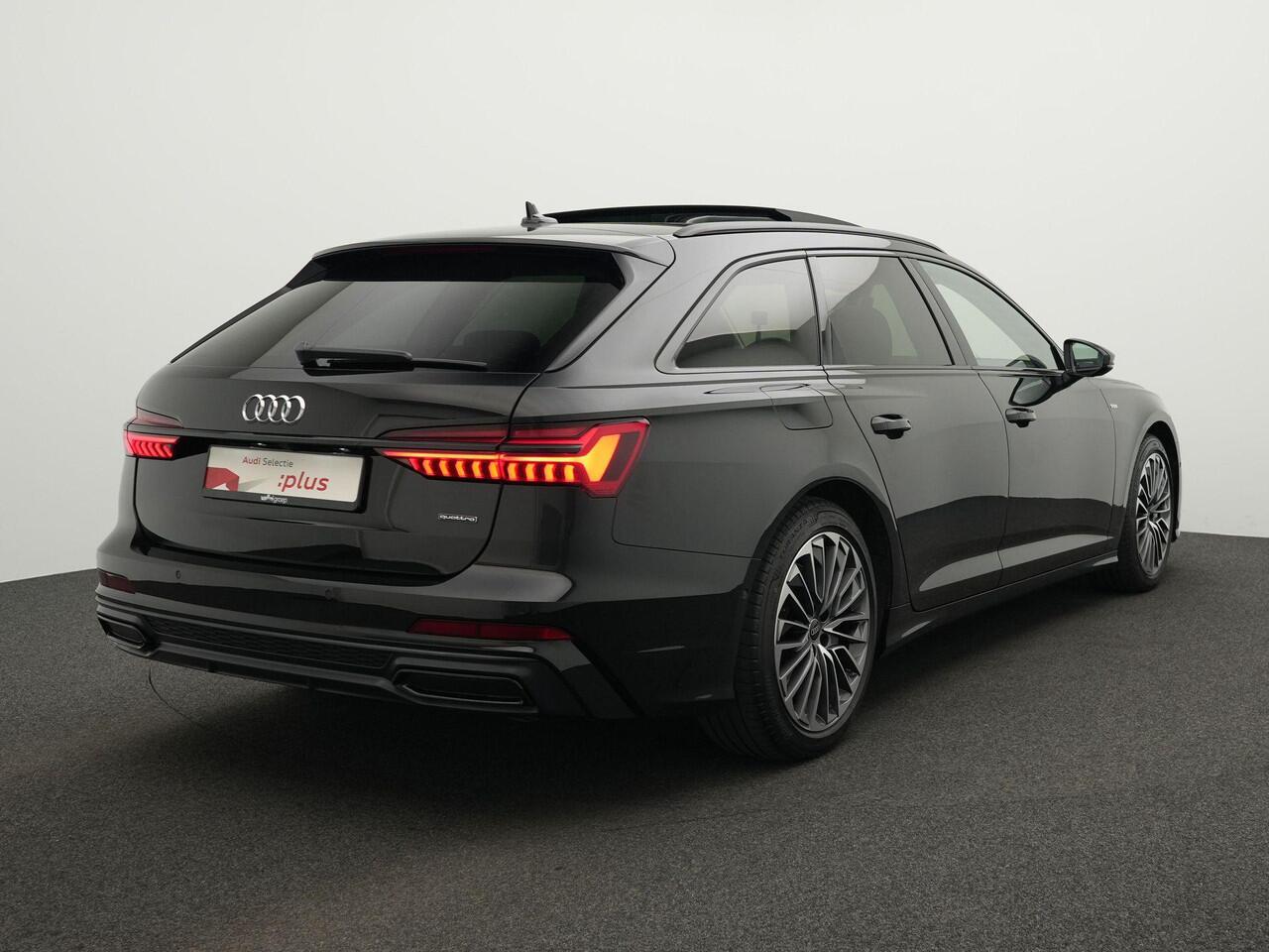 Audi A6 Avant 55 TFSI e 367 pk S-tronic quattro Pro Line S Competition / S-Line | Panoramadak | Trekhaak | Demperregeling | Head-up display | HD Matrix LED | Leder/alcantara