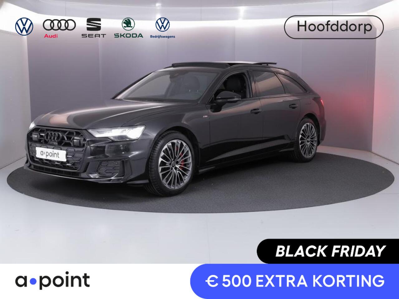 Audi A6 Avant 55 TFSI e quattro S edition 367pk | Panoramadak | Head up Display | Wegklapbare trekhaak | Adaptieve cruise controle | Parkeercamera