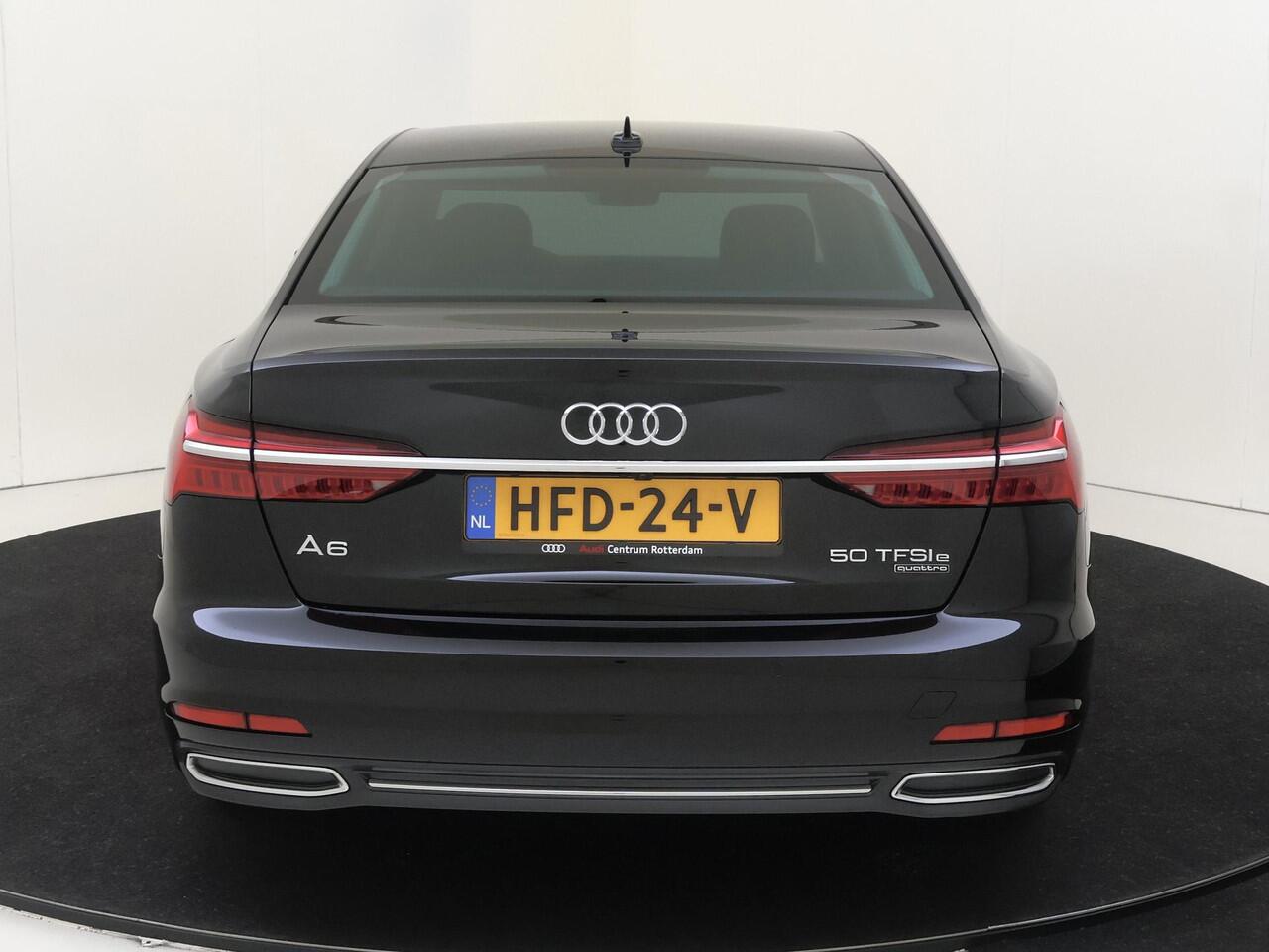 Audi A6 Limousine 50 TFSI e quattro Advanced edition | 360 camera | Luxe lederen bekleding | 4-zone airco | Stoelventilatie voorstoelen | Parkeerassistent | Dodehoek detectie | Navigatie Plus |