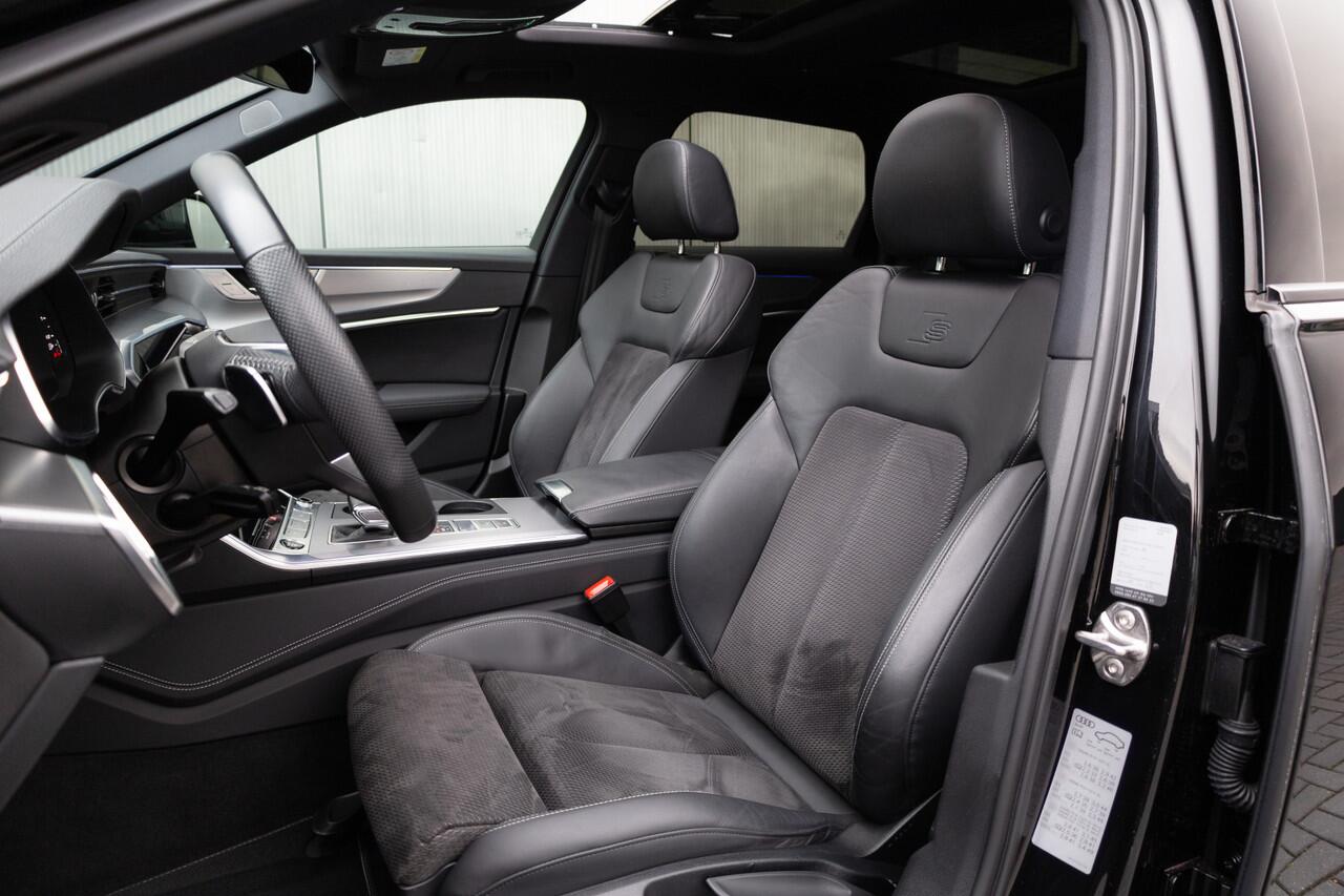 Audi A6 Avant 55 TFSI e 367 pk Quattro Competition S-Line / HD-Matrix-LED/ Pano-Dak/ 360-Camera/ Adap.Cruise/ Black-Optiek/ Sport-Stoelen/ Stoel.Verw/ 20'' LMV