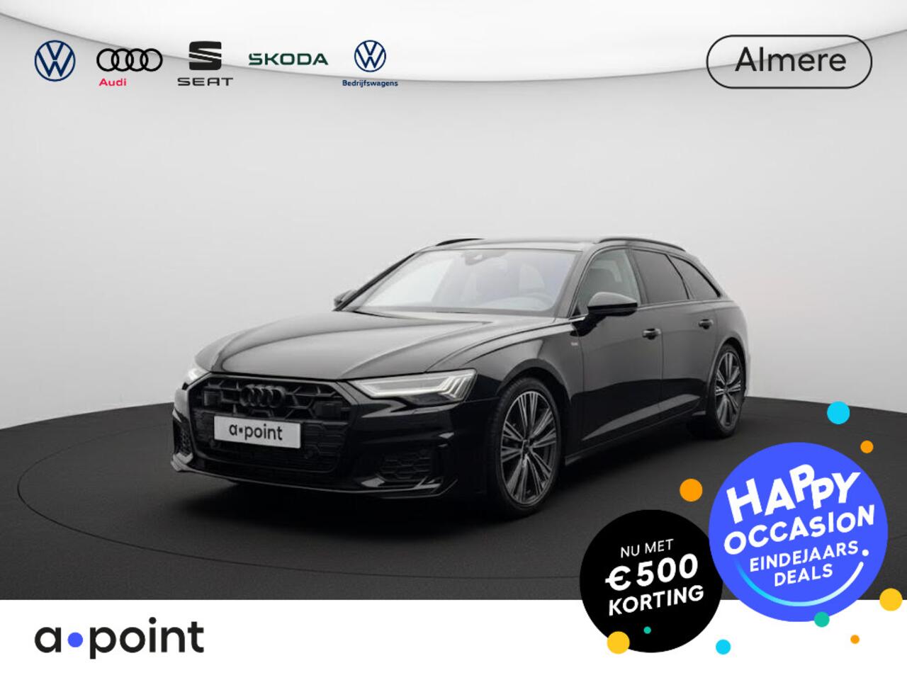 Audi A6 Avant 50 TFSI e quattro S edition Competition 299 pk S-tronic | Verlengde garantie | Navigatie | Panoramadak | Trekhaak (wegklapbaar) | B&O Soundsystem | Stoelverwarming v/a |