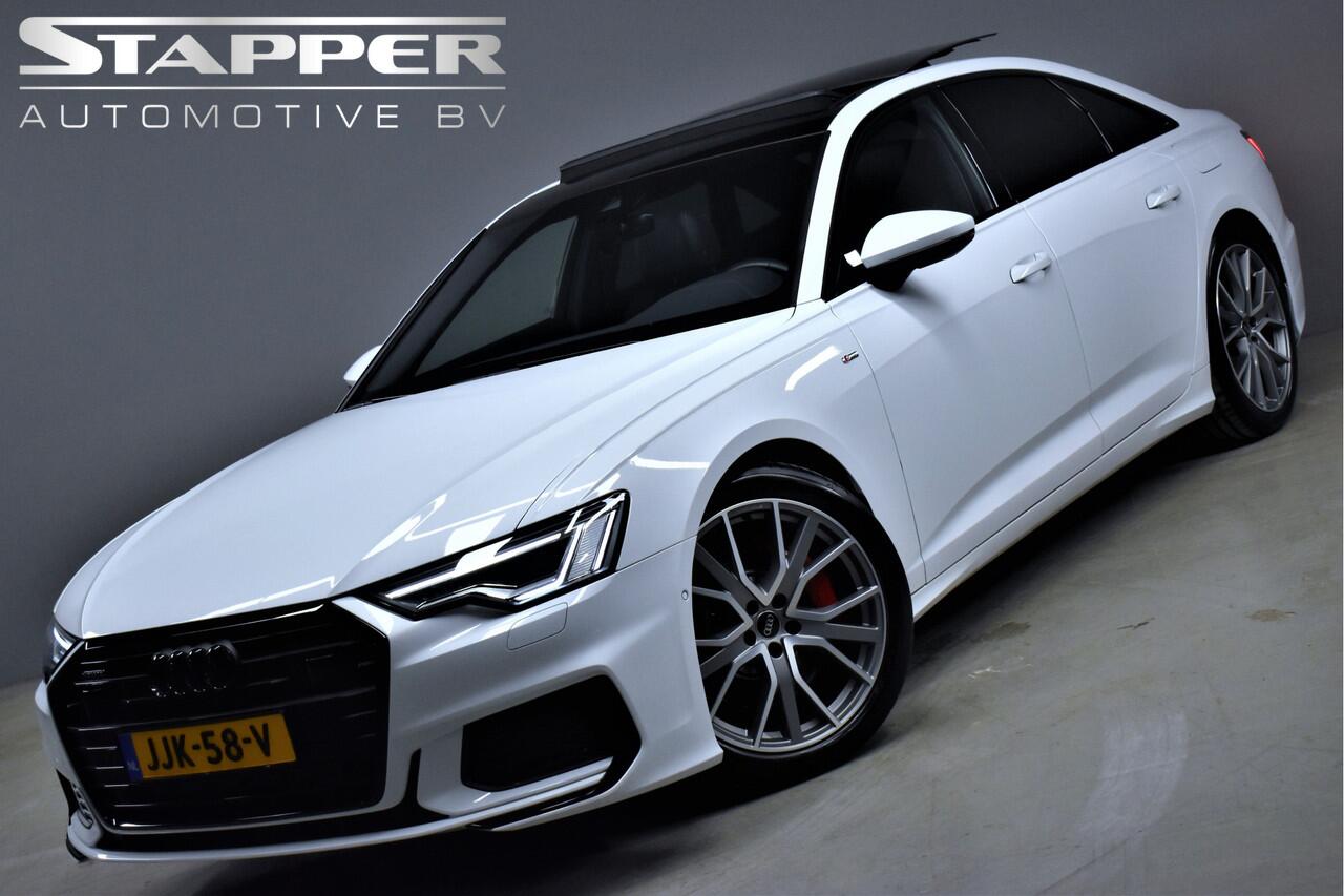 Audi A6 Limousine 55 TFSI e 367pk Quattro S-Line Competition 1e Eig. Dealer OH Pano/Virtual/Carplay/Camera/Memory/Adap.cruise/Lmv20''