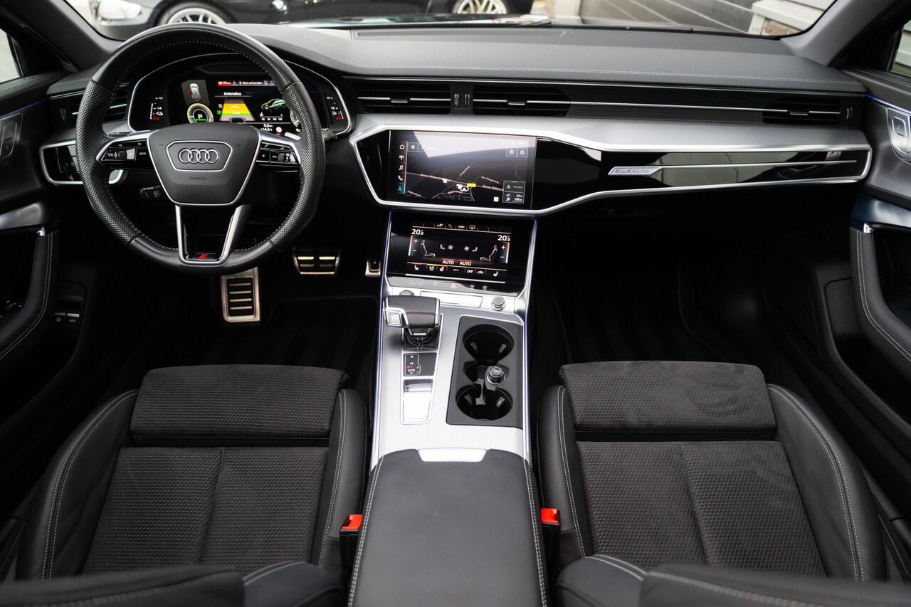 Audi A6 Avant 55 TFSI e 367 pk Quattro Competition S-Line / HD-Matrix-LED/ Pano-Dak/ 360-Camera/ Adap.Cruise/ Black-Optiek/ Sport-Stoelen/ Stoel.Verw/ 20'' LMV