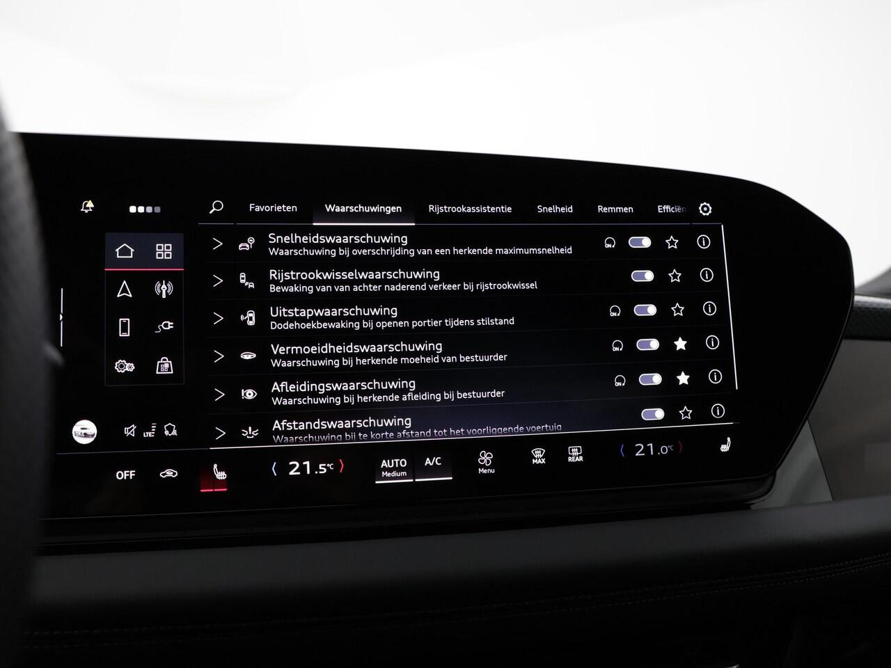 Audi A6 Sportback e-tron S edition 286 PK · Privacy glas · Remzadels rood · Sportstoel leder zwart