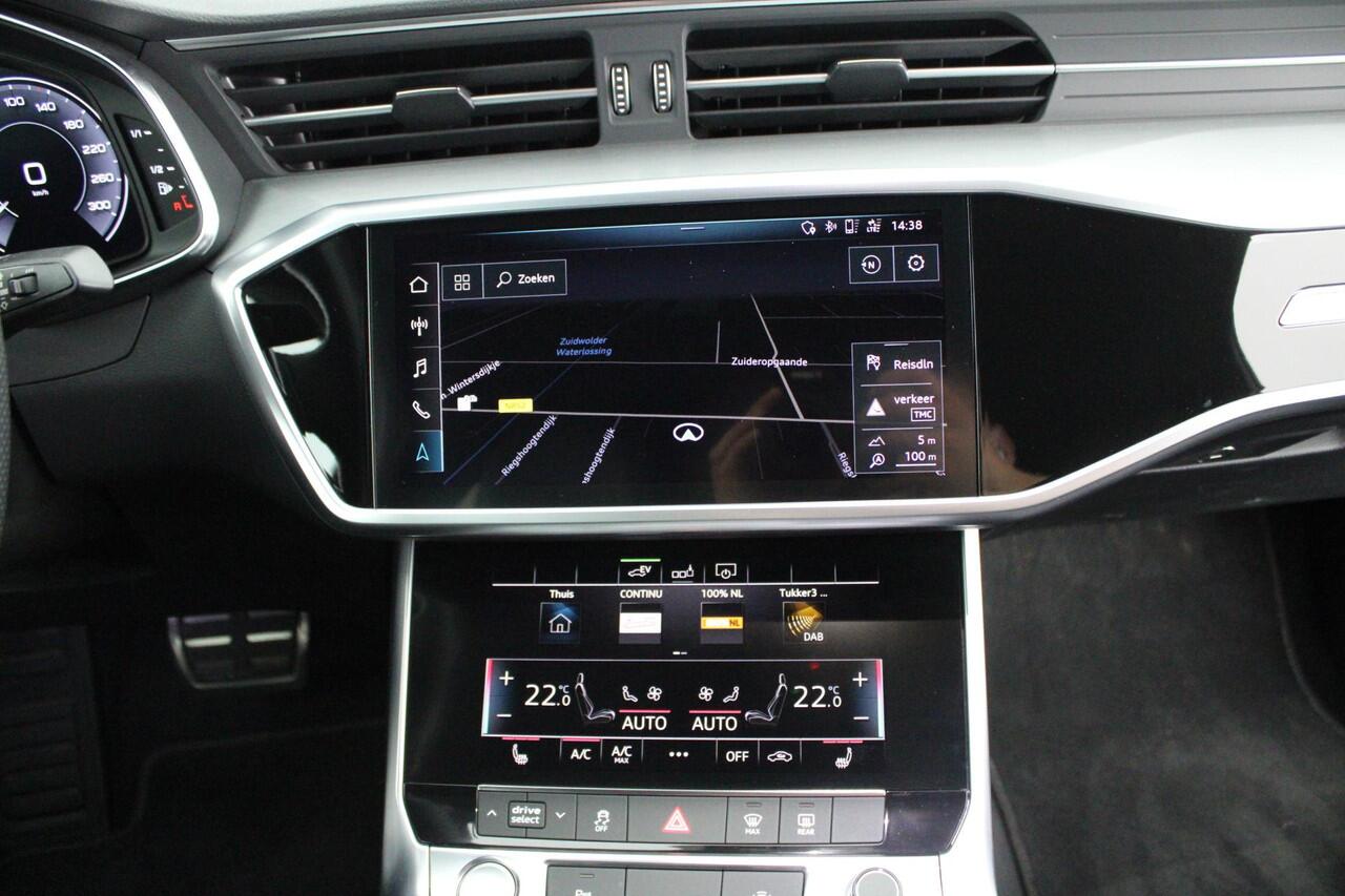 Audi A6 Limousine 50 TFSI e 299pk quattro S-Line Trekhaak Stoelverwarming ACC Navigatie Virtual Cockpit