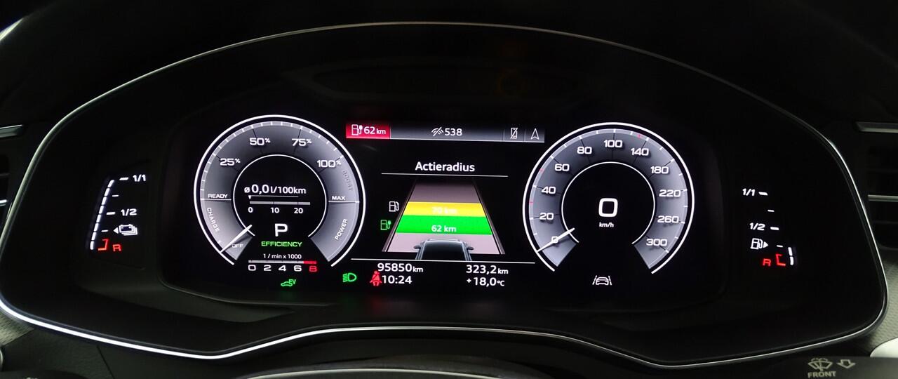 Audi A6 Avant Audi A6 Avant 50 TFSI e quattro Advanced-300pk Dealer O.H. PHEV 19"- Cruise | Half Lederen Sportstoelen Verwarmd | Apple Carplay | Keyless | Virtual | Navigatie | DAB |