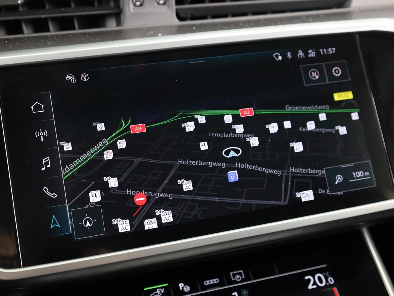 Audi A6 Avant 50 TFSI e quattro 299pk | Trekhaak wegklapbaar | Lederen bekleding | Electrisch verstelbare voorstoelen+geheugen bestuurdersstoel | Adaptieve cruise controle