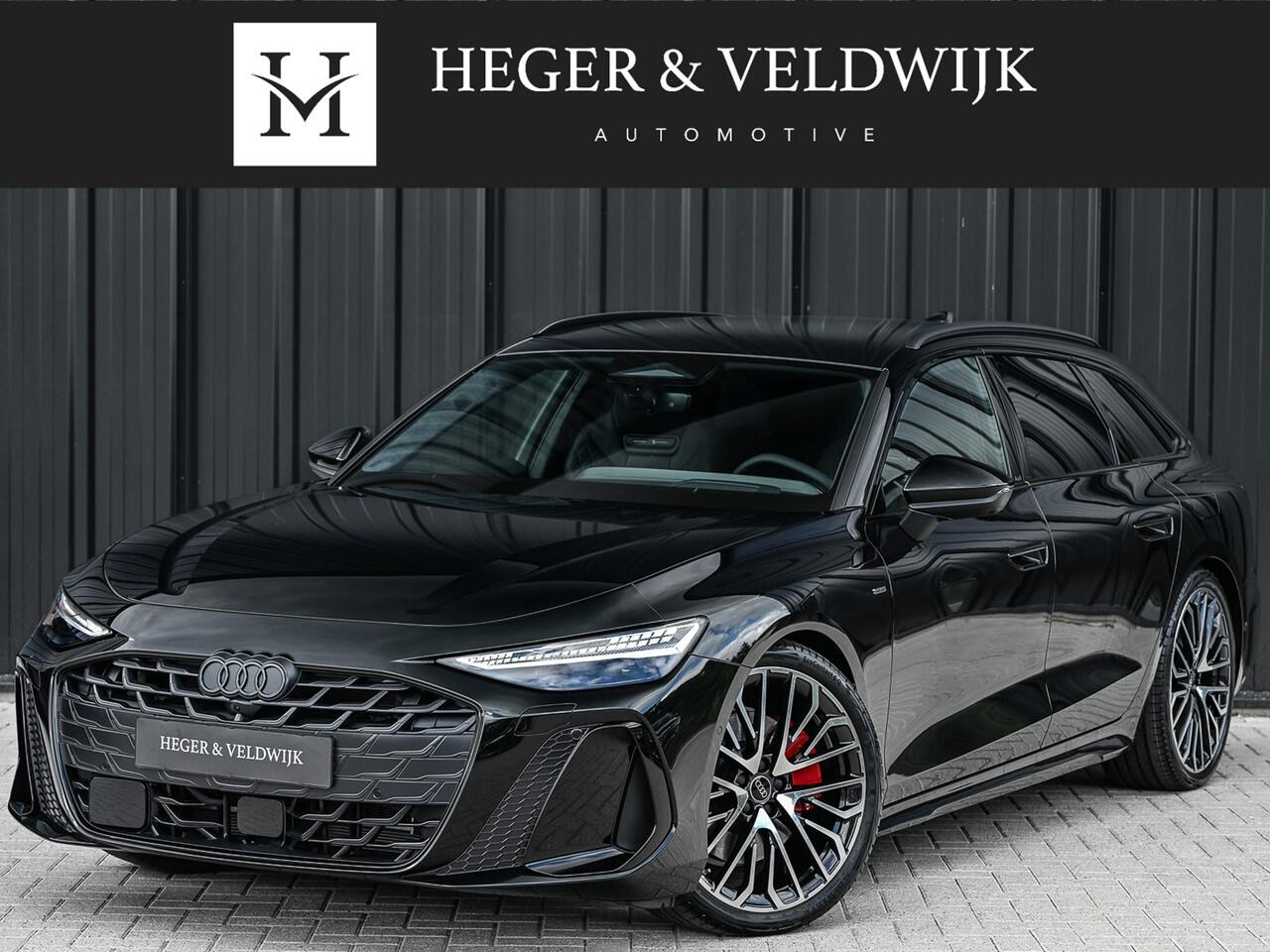 Audi A6 Avant 2.0 E-HYBRID QUATTRO S EDITION COMPETITION 270KW | PERFORMANCE S-SEATS | MIDNIGHT GREEN METALLIC | 3X S-LINE | ALCANTARA | HEAD-UP | VIRTUAL COCKPIT | 360 CAMERA | VIERWIELBESTURING | MASSAGE | B&O SOUND SYSTEM | ADAPTIVE CRUISE | PANORAMADAK | EL. 