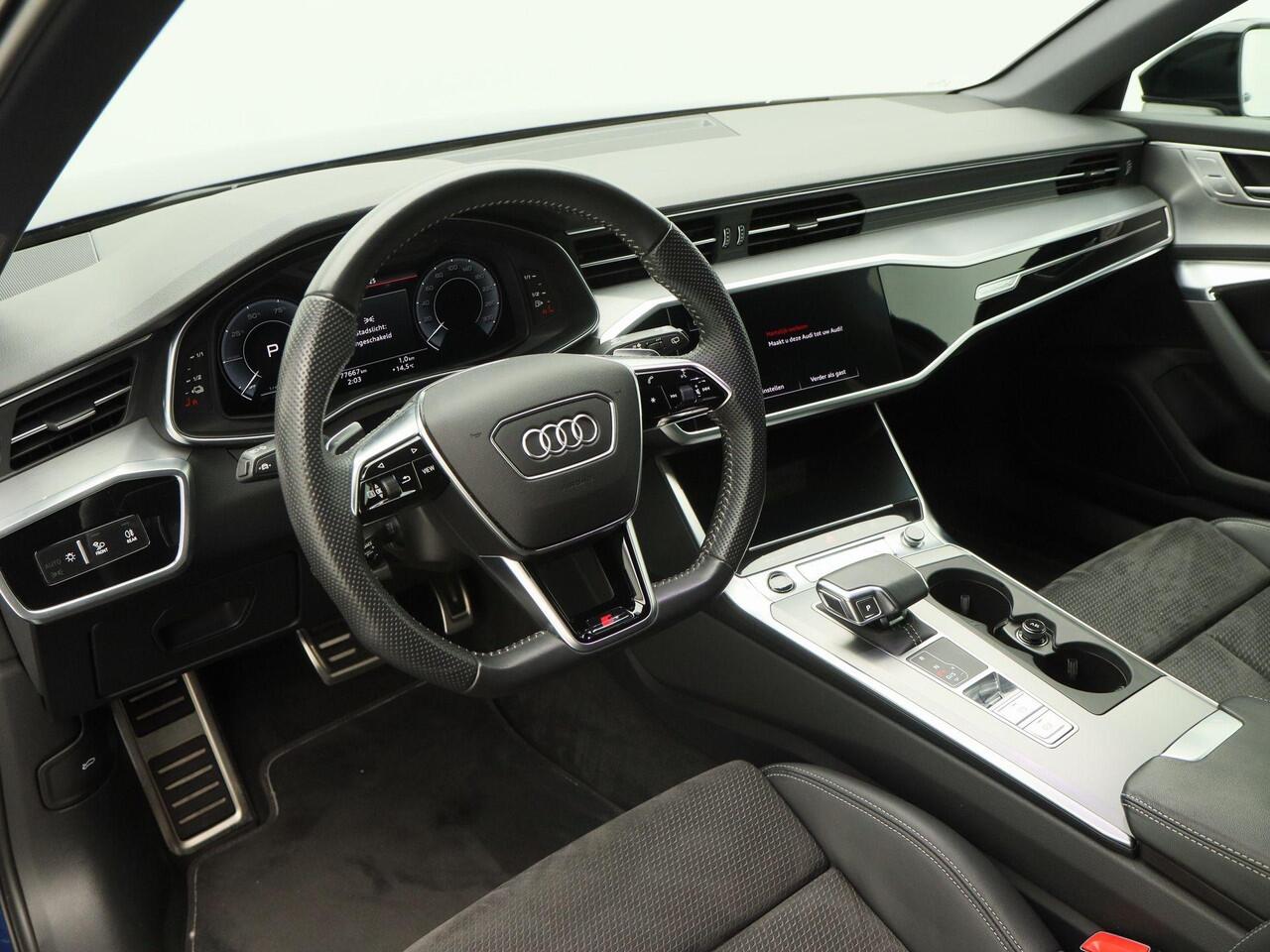 Audi A6 Avant 55 TFSi e 367 Pk quattro S-Line Competition | LED | Carplay | Adaptive Cruise | Stoel Verwarming | Elektrische Achterklep | Camera | Parkeersensoren | 20 Inch | 77.662 Km!